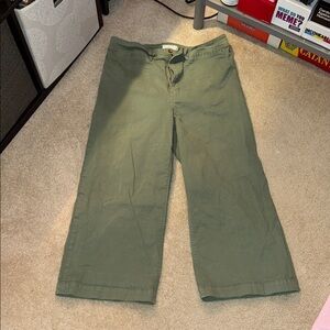 Wide Leg Olive Green Jeans from Francesca’s